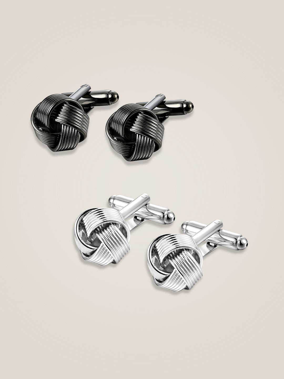 

Peora Geometric Cufflink, Silver