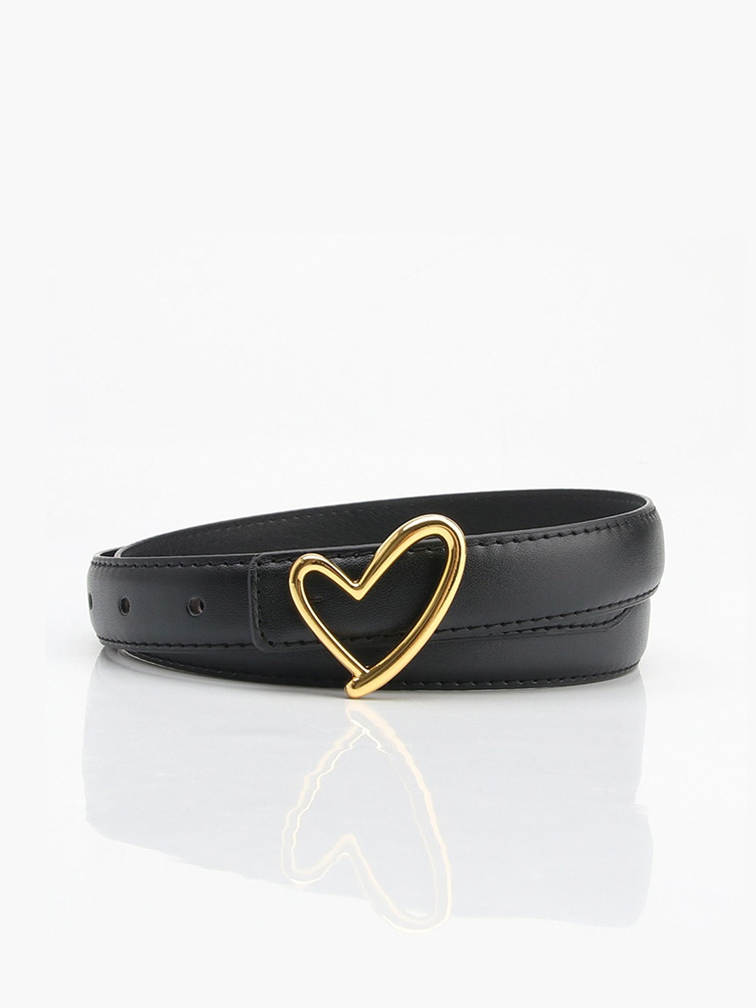 

Just Lil Things Women Slim Belt, Black