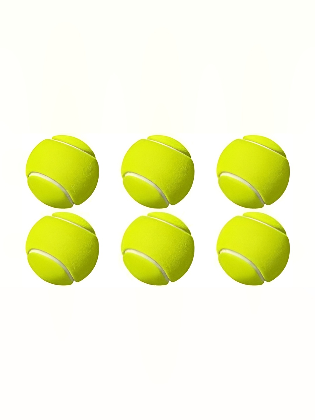 

HackerX Pack Of 6 Trainy Sports Tennis Ball, Yellow