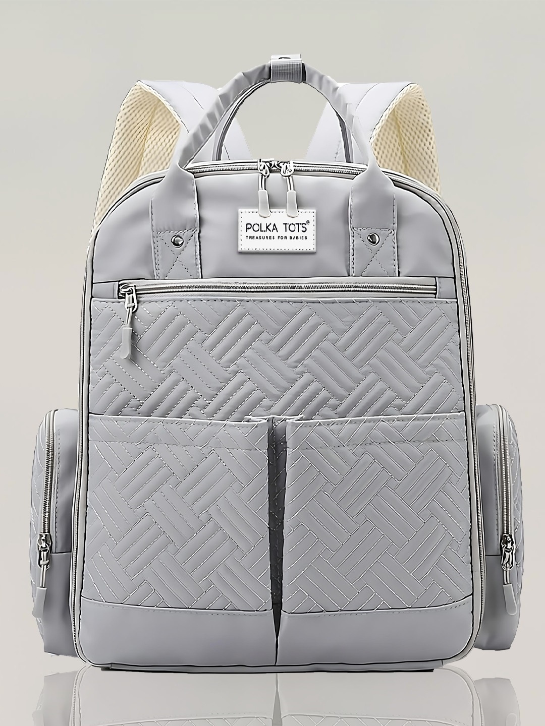 

Polka Tots ChicClass Diaper Bag, Grey