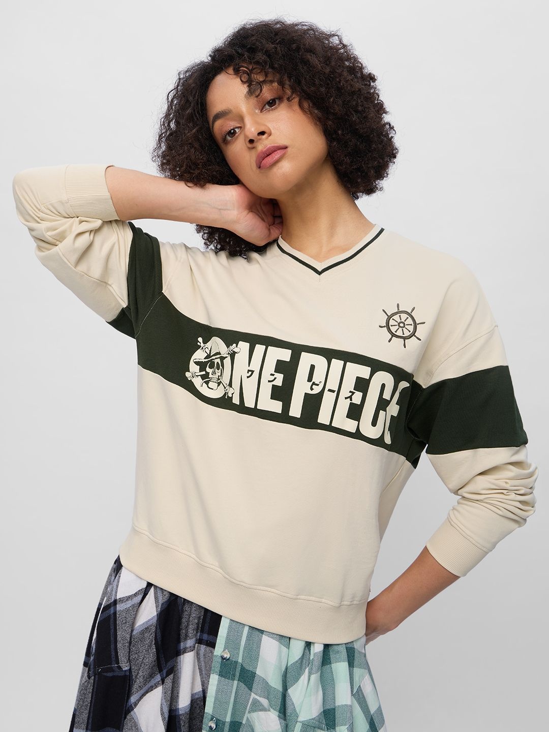 

The Souled Store Print Cotton Top, Off white