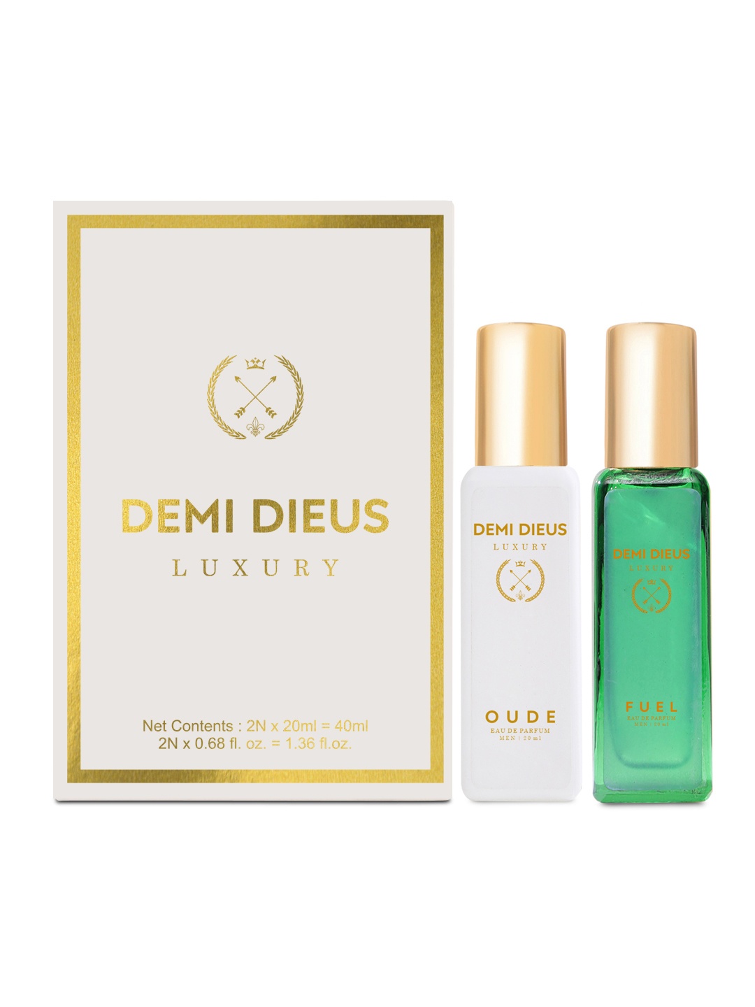 

DEMI DIEUS Set Of 2 Oude & Fuel Eau de Parfum - 20 ml Each, White