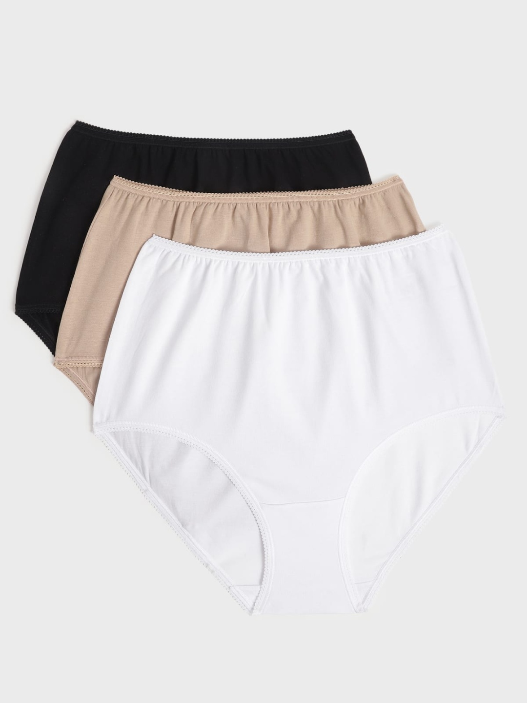 

Marks & Spencer Women Pack Of 3 Pure Cotton Boy Shorts, Nude