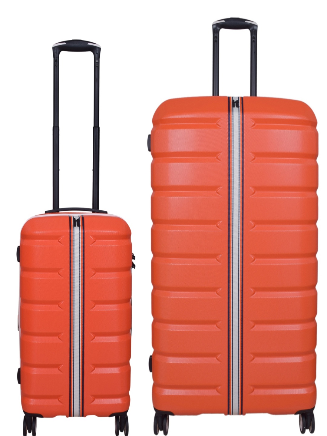 

it luggage Intertide Set Of 2 Hard-Sided Large & Cabin Trolley Bag, Red