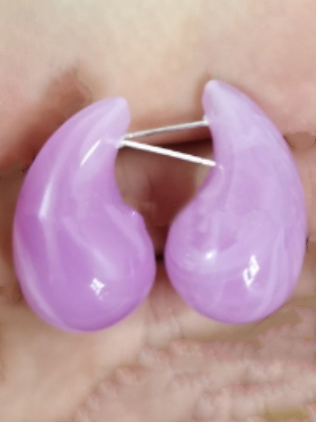 

Just Lil Things Contemporary Studs, Lavender