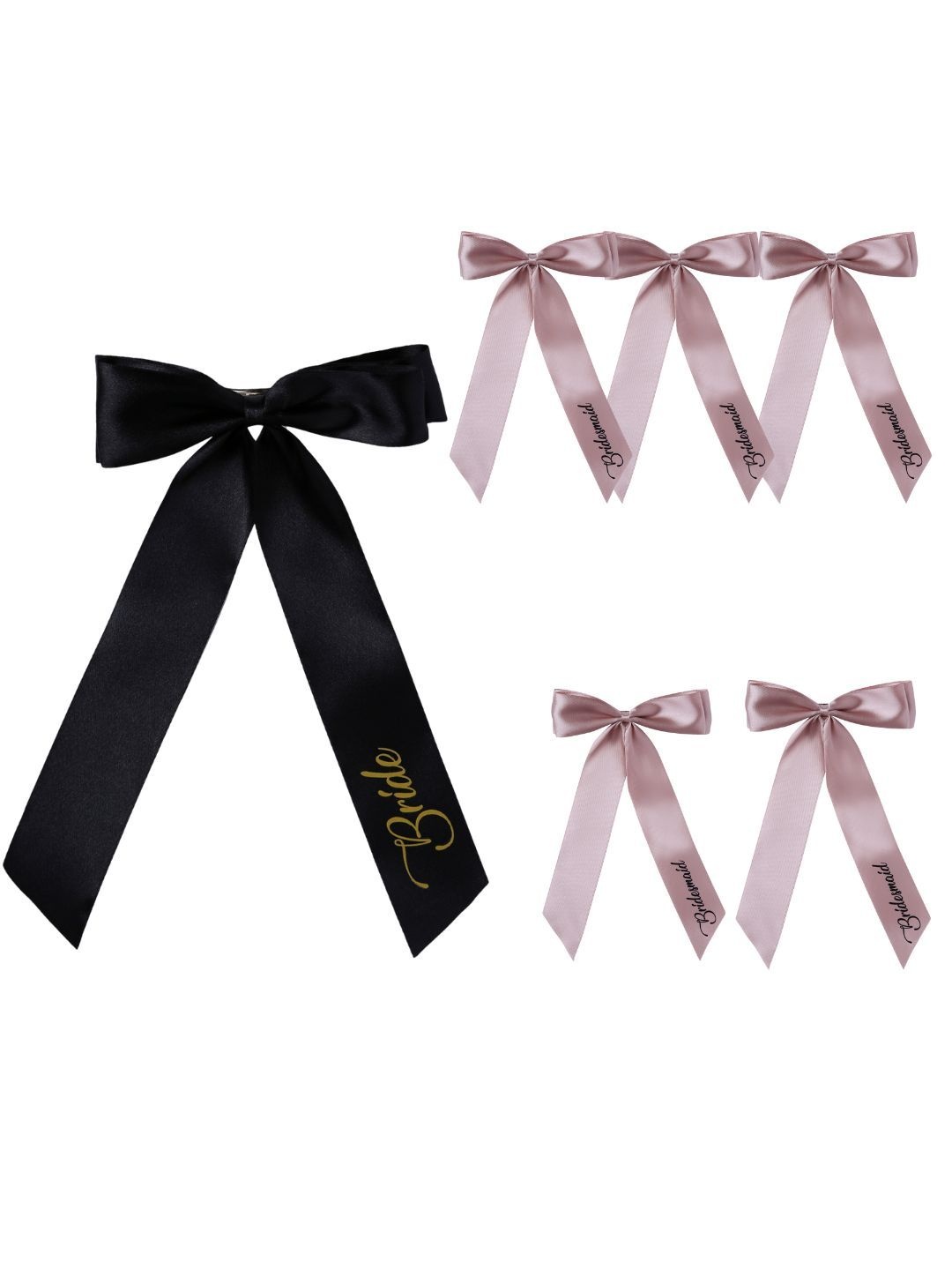 

Arendelle Women Set of 6 French Barrette, Black