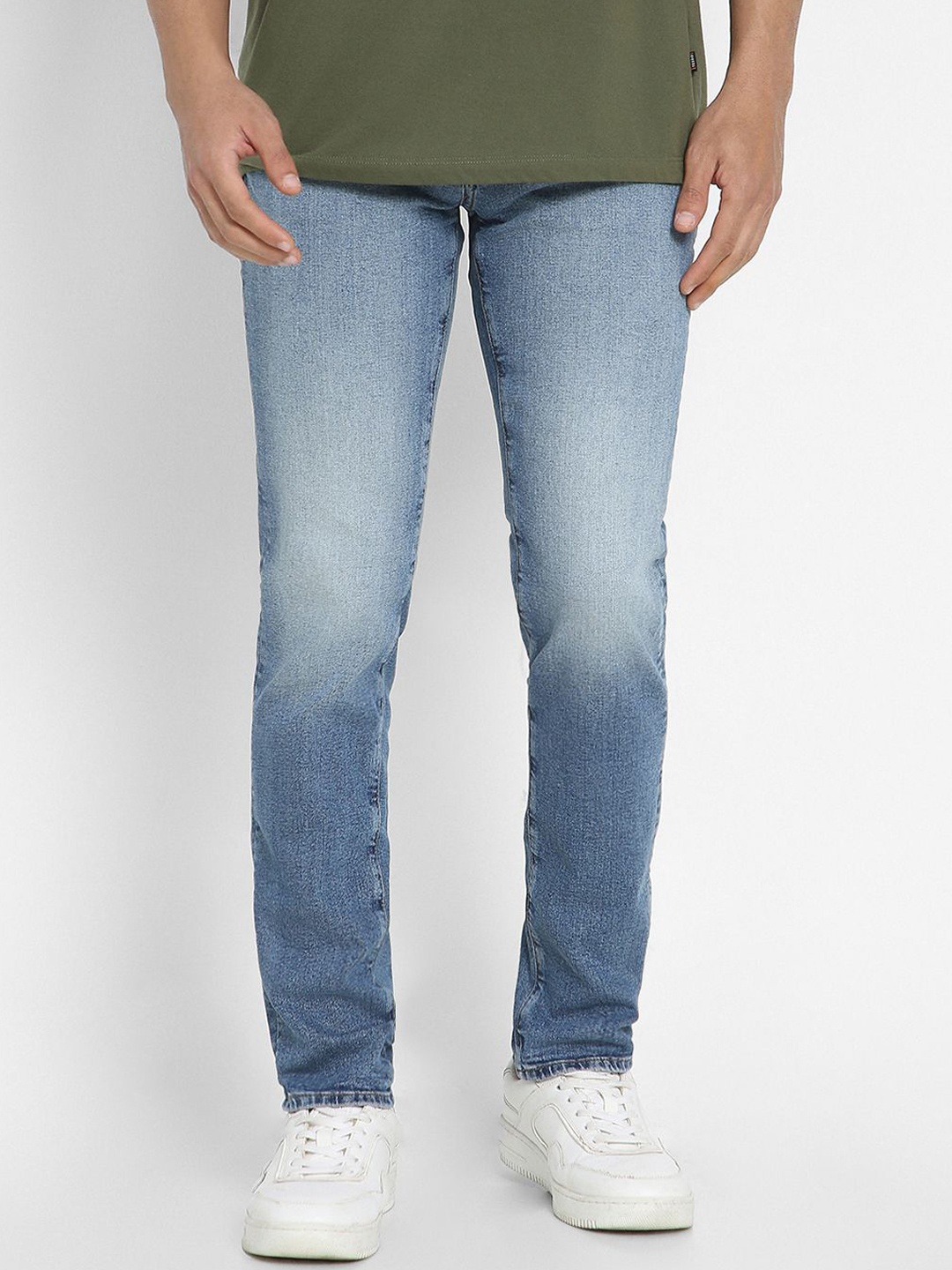 

AMERICAN EAGLE OUTFITTERS Men Air Flex Mid-Rise Slim Fit Jeans, Blue