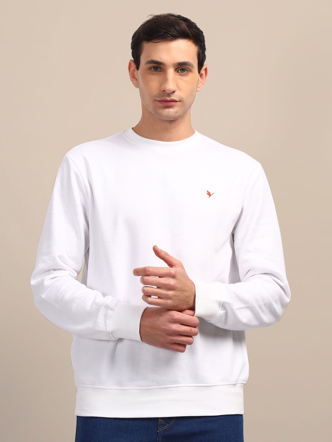 

AMSWAN Men Sweatshirt, White