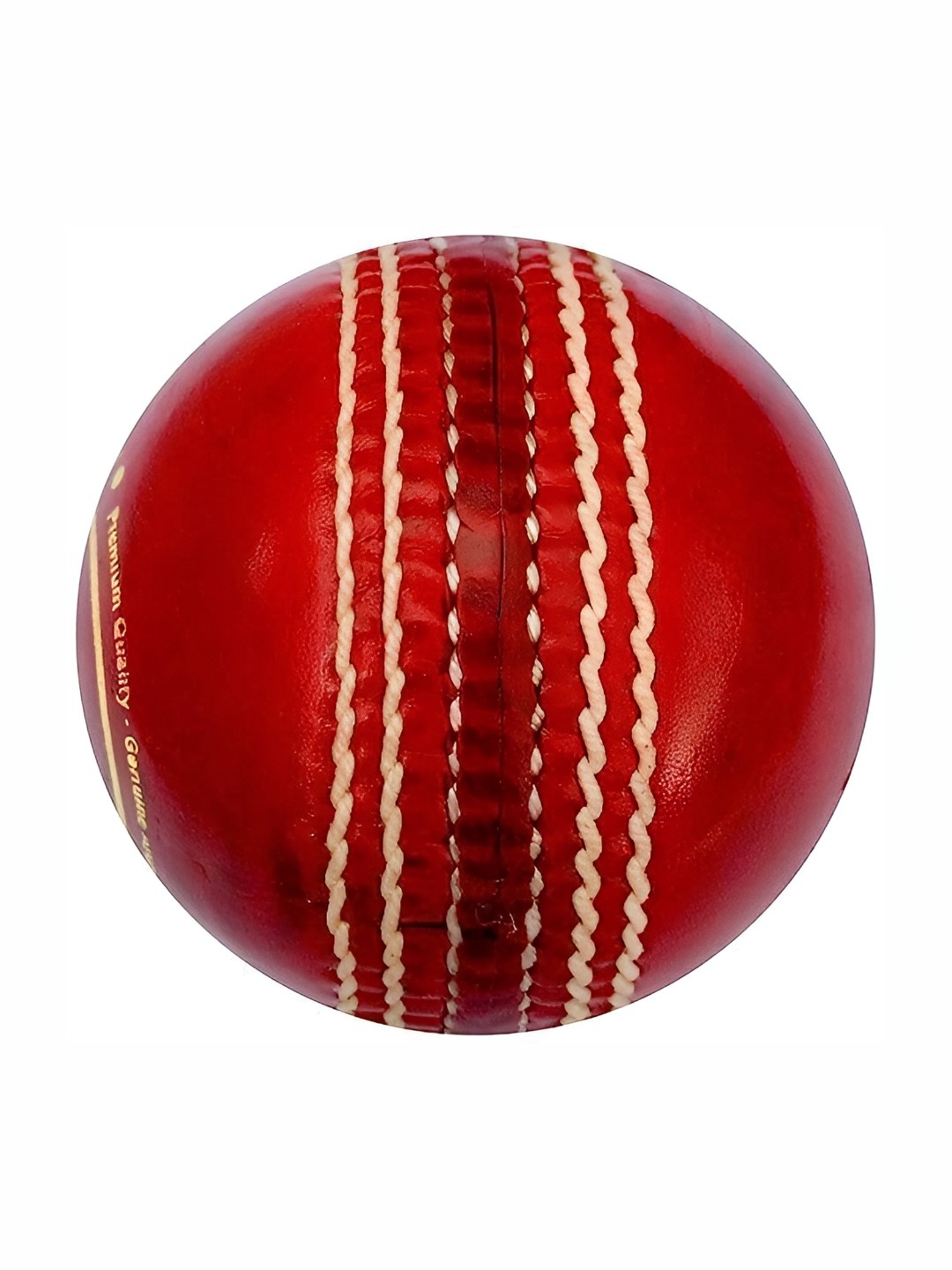 

HackerX Premium Leather Cricket Ball, Red
