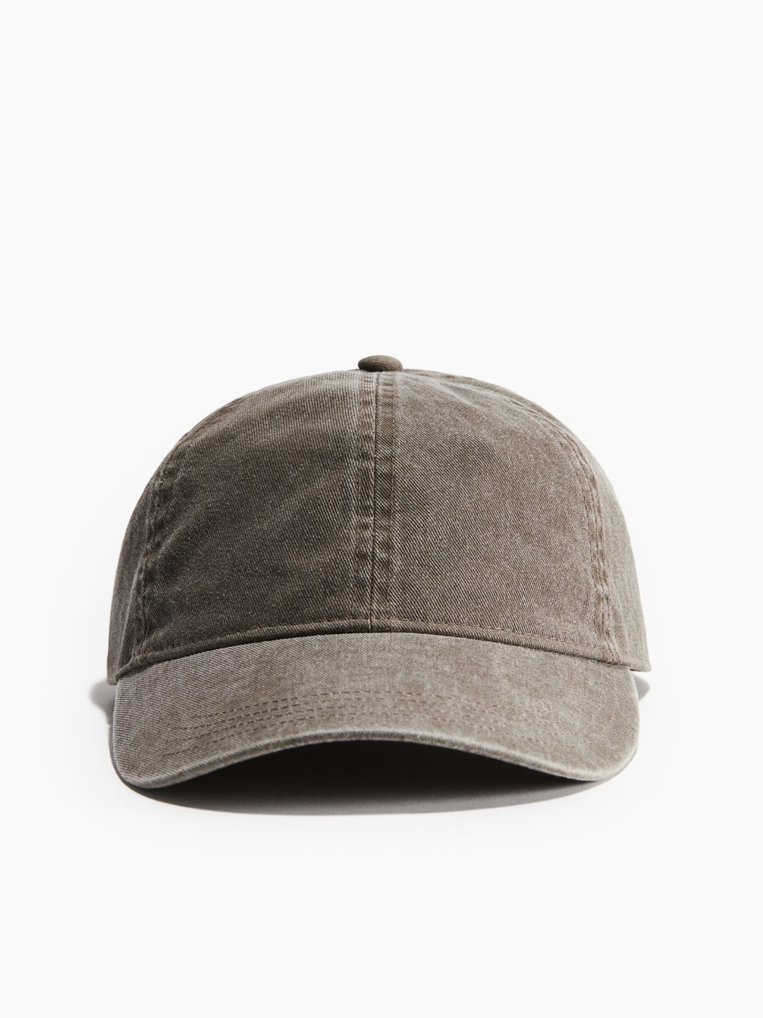 

H&M Women Cotton Washed Twill Cap, Grey