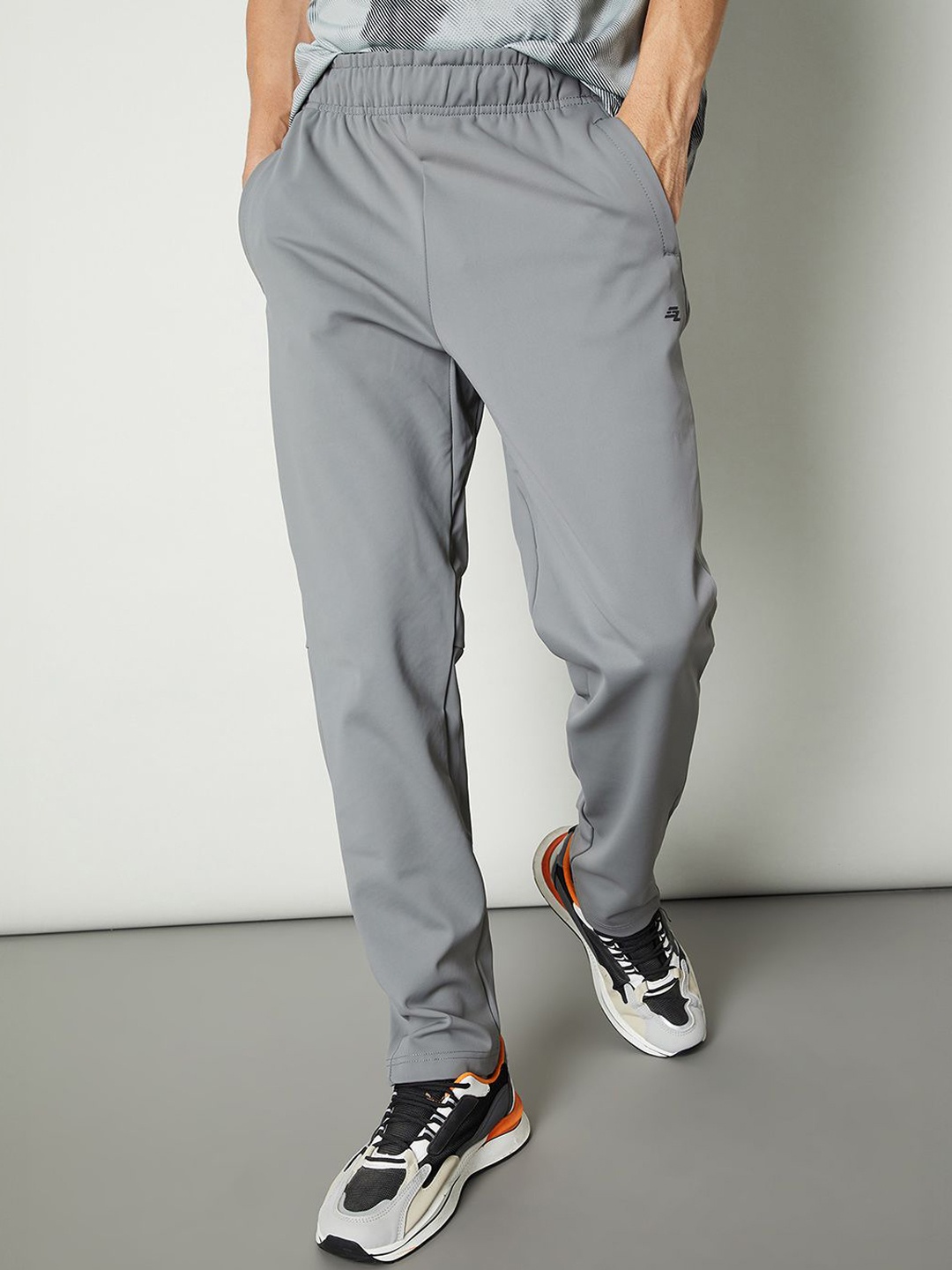 

max Men Mid Rise Track Pant, Grey