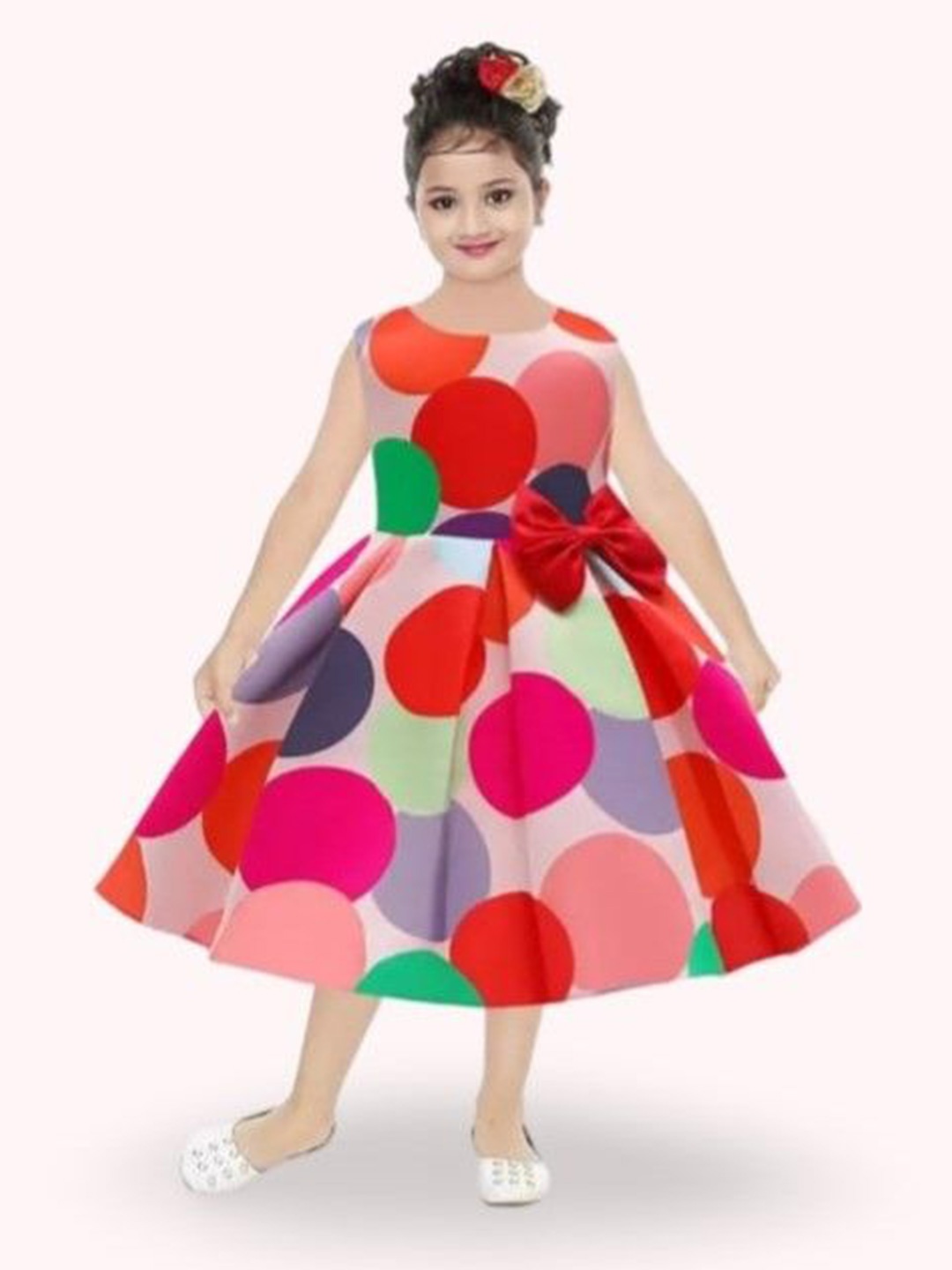 

BAESD Polka Dot Print Fit & Flare Dress, Multi