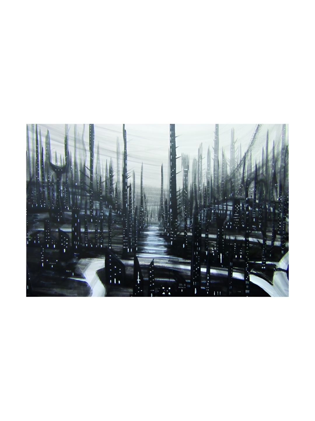 

Inephos Grey & Black Abstract Canvas Wall Art