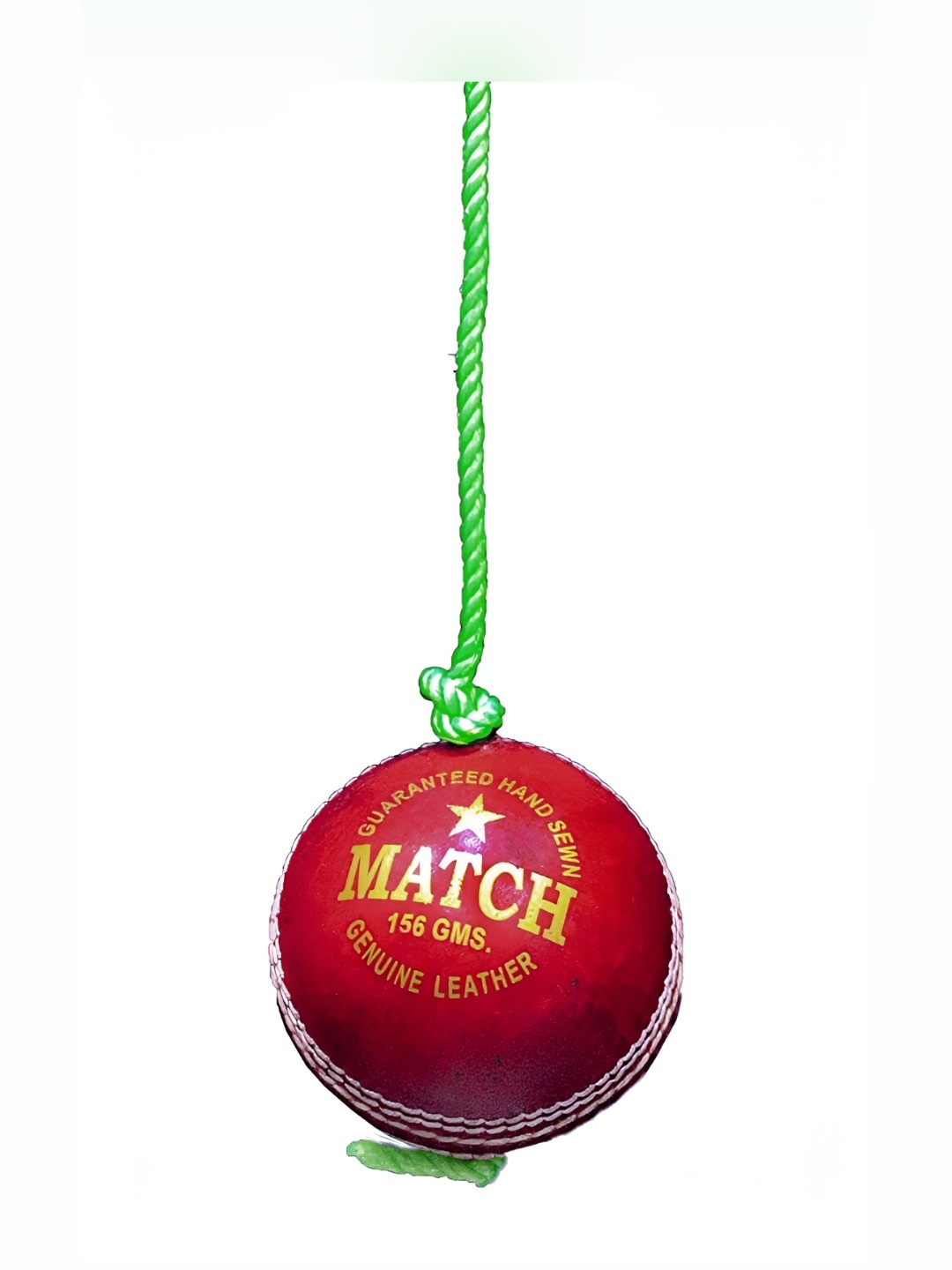 

HackerX Leather Sports Cricket Ball, Red