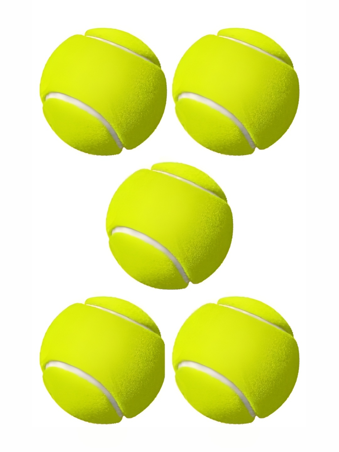 

HackerX Pack Of 5 Trainy Sports Tennis Ball, Green