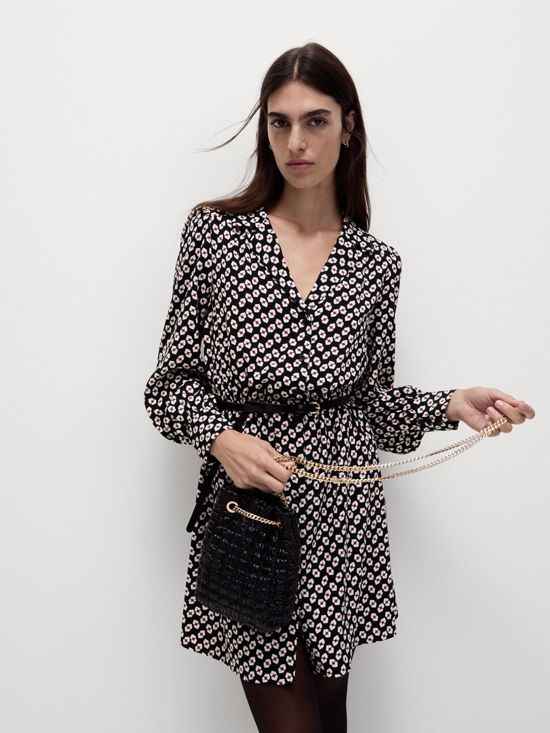 

Marks & Spencer V-Neck Print Midi Dress, Multi
