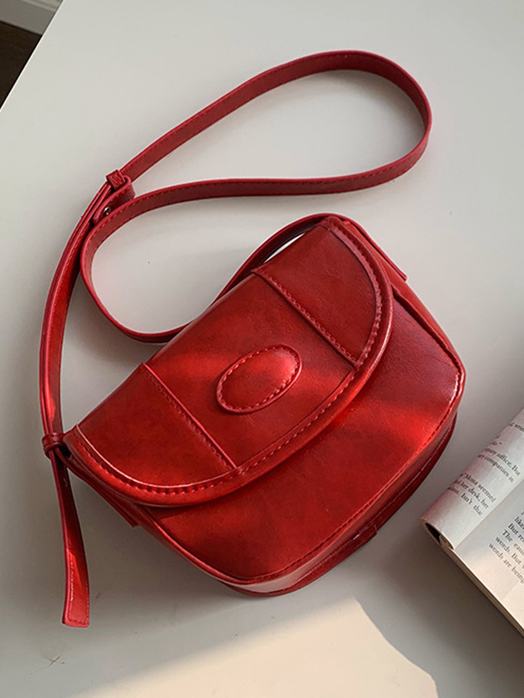 

StyleCast Women Solid Crossbody Sling Bag, Red