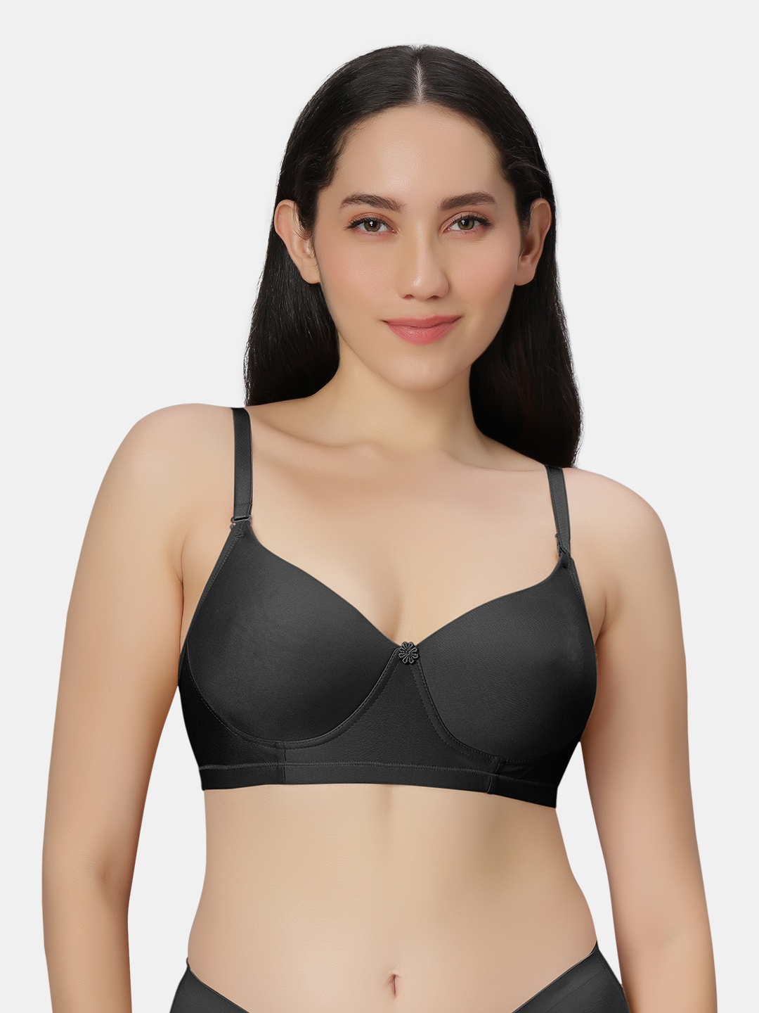 

Sonari Womens Medium Coverage Non-Padded Minimizer Bra, Black