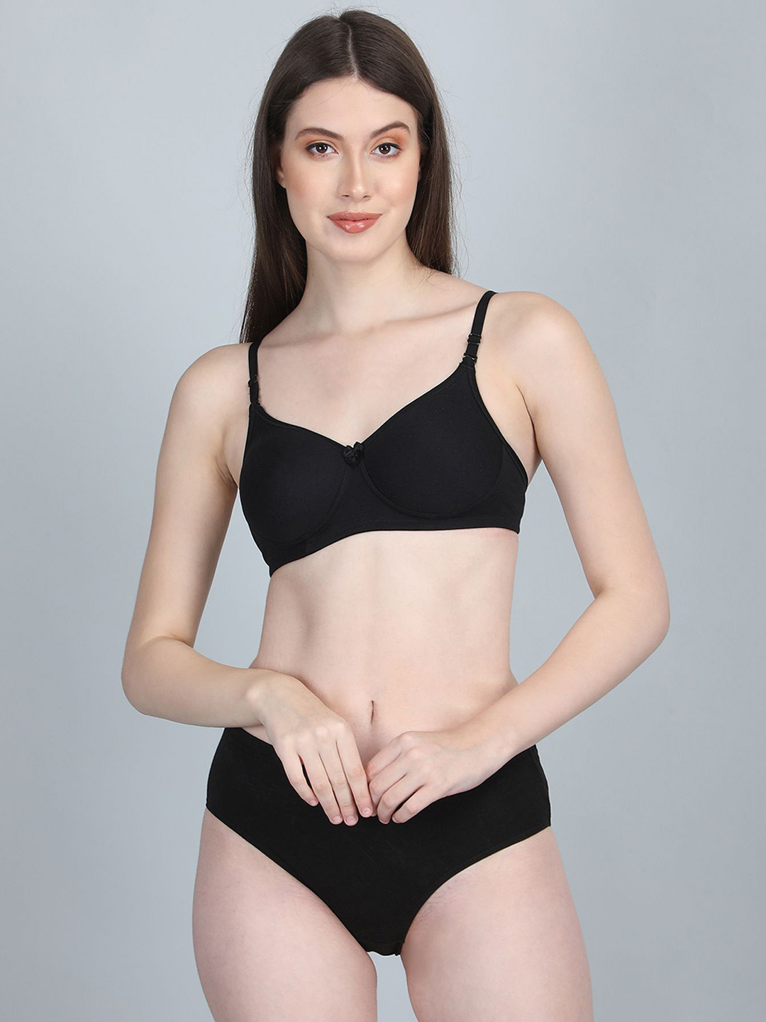 

NITARYA Women Heavily-Padded Lingerie SetFLMZ-SET011-BK, Black