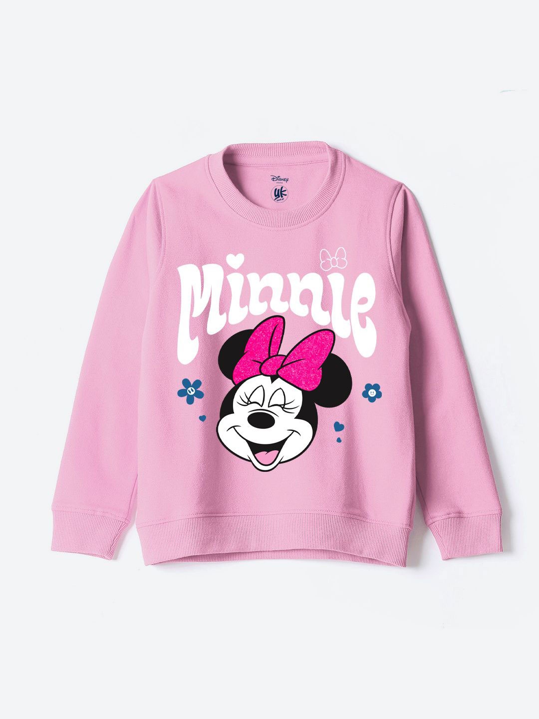 

YK Disney Girls Printed Sweatshirt, Pink