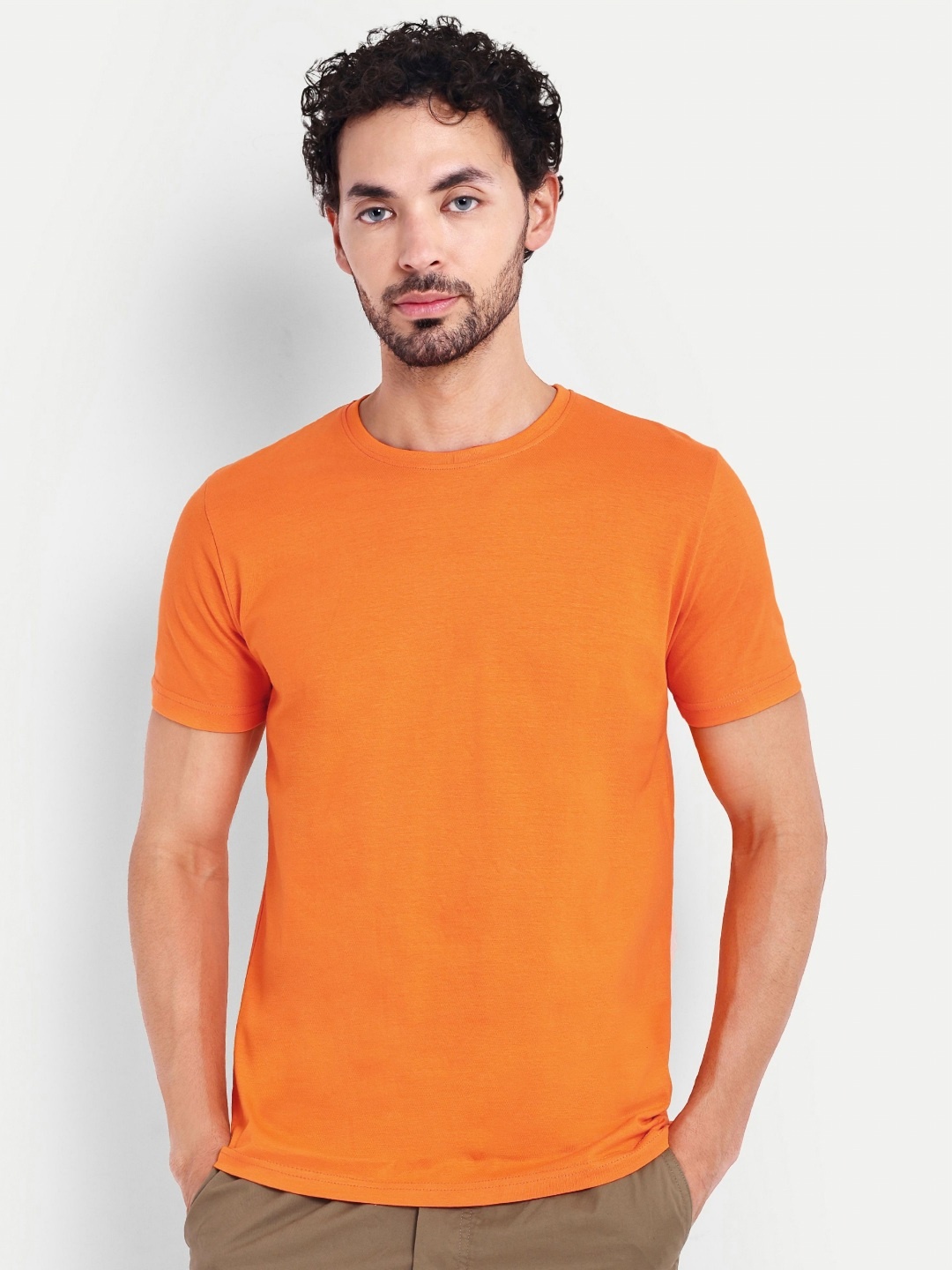 

House of Mool Men Pockets T-shirt, Orange