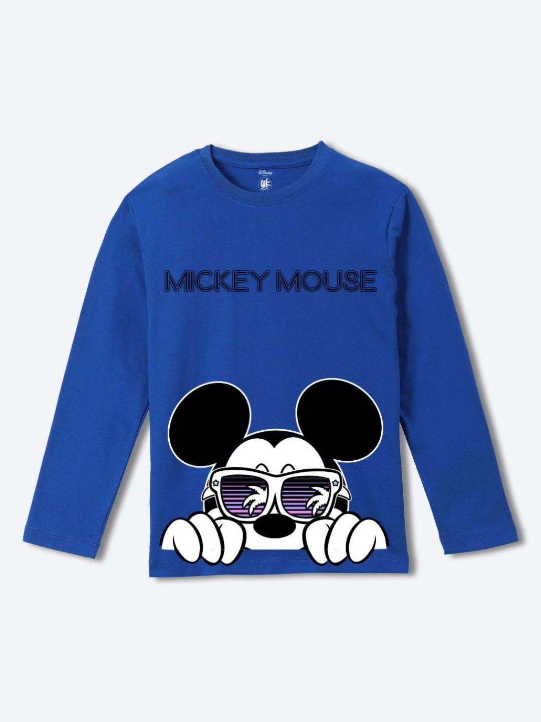 

YK Disney Boys Mickey Mouse Printed Pure Cotton T-shirt, Blue