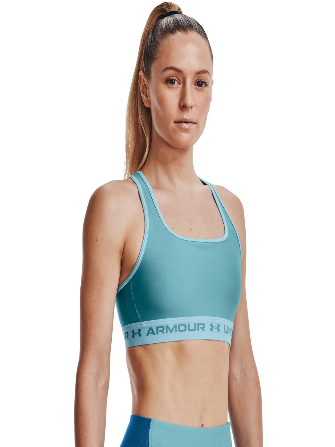 

UNDER ARMOUR Armour Mid Crossback Sports Bra, Blue