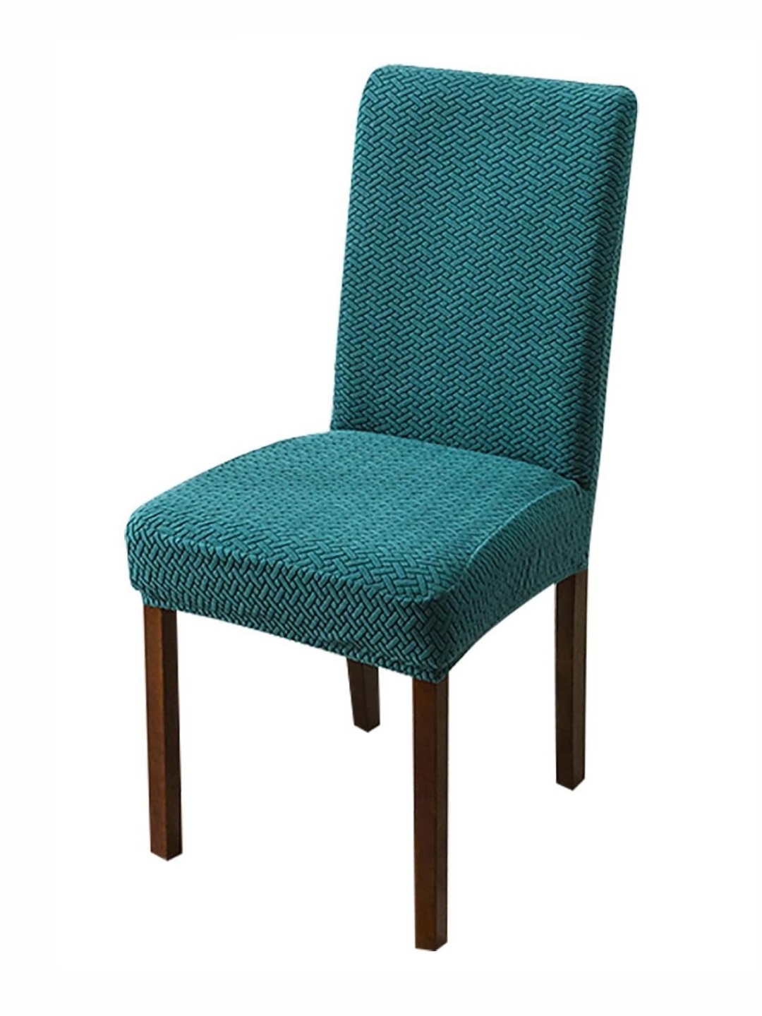 

HOUSE OF QUIRK Textured Washable ChairCover, Teal