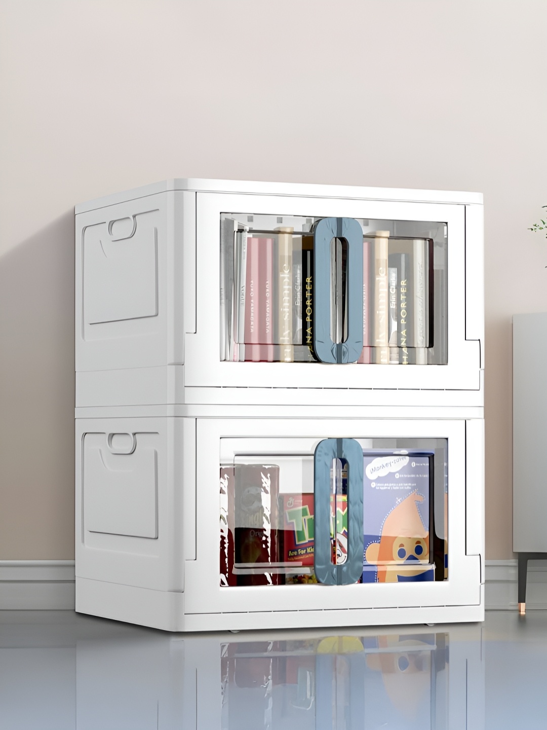 

UPC Grey & White 2 Pieces Storage Cube - Multi-Purpose Space-Saving Organizers