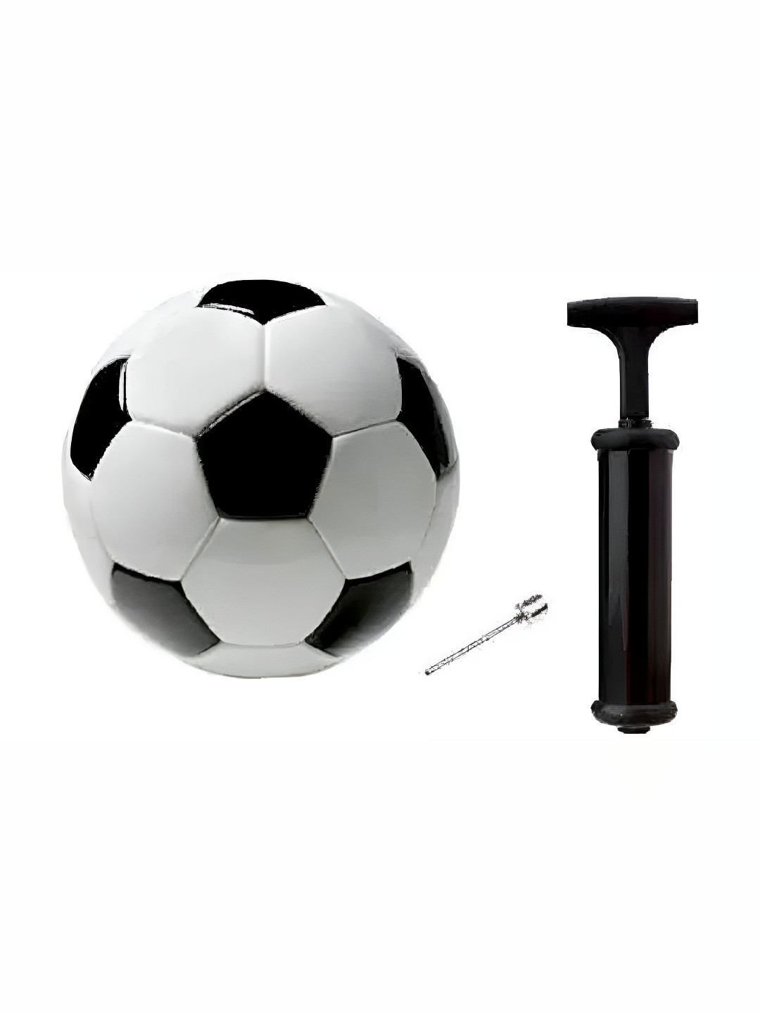 

HackerX Rubber Football with Air Pump Kit, White