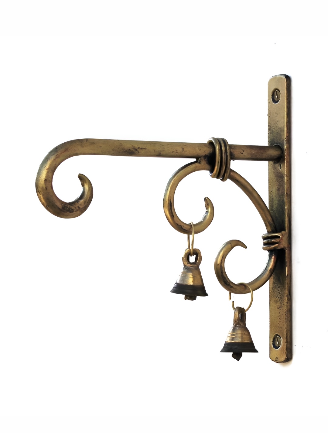 

Sadhubea Bell Art Ankud Yellow Wall Mount Hangers For Lantern, Gold