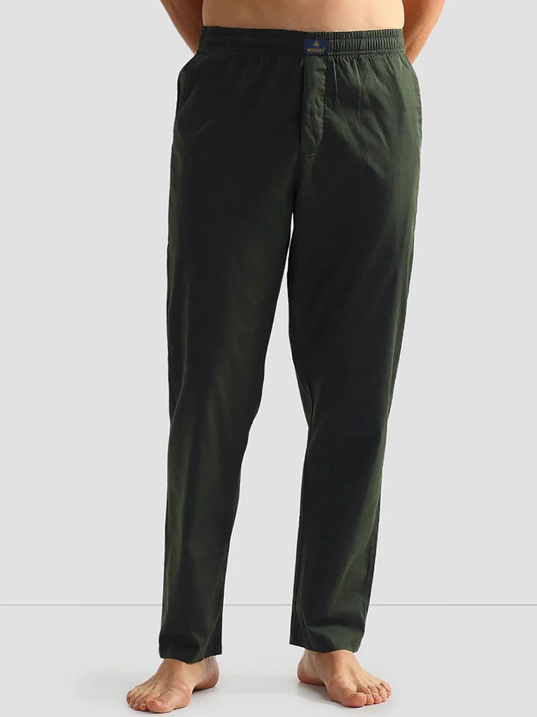 

MISCHIEF MONKEY Men Mid Rise Lounge Pants, Olive