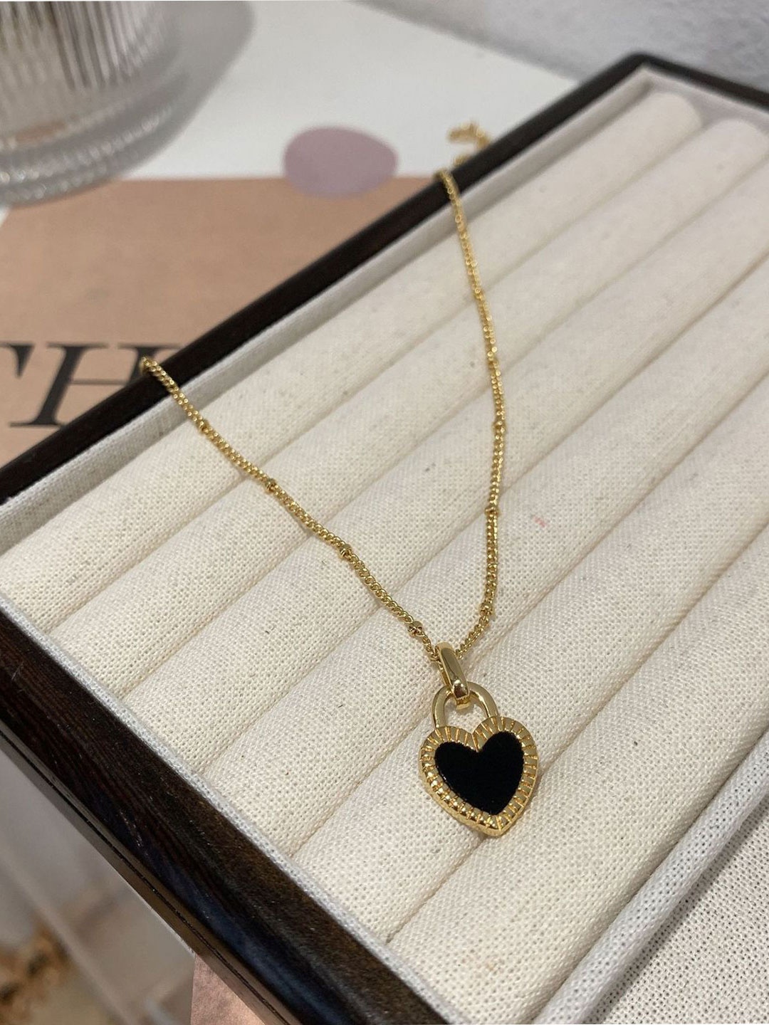 

Mesmerize Stainless Steel Gold Plated Heart Shaped Minimal Necklace