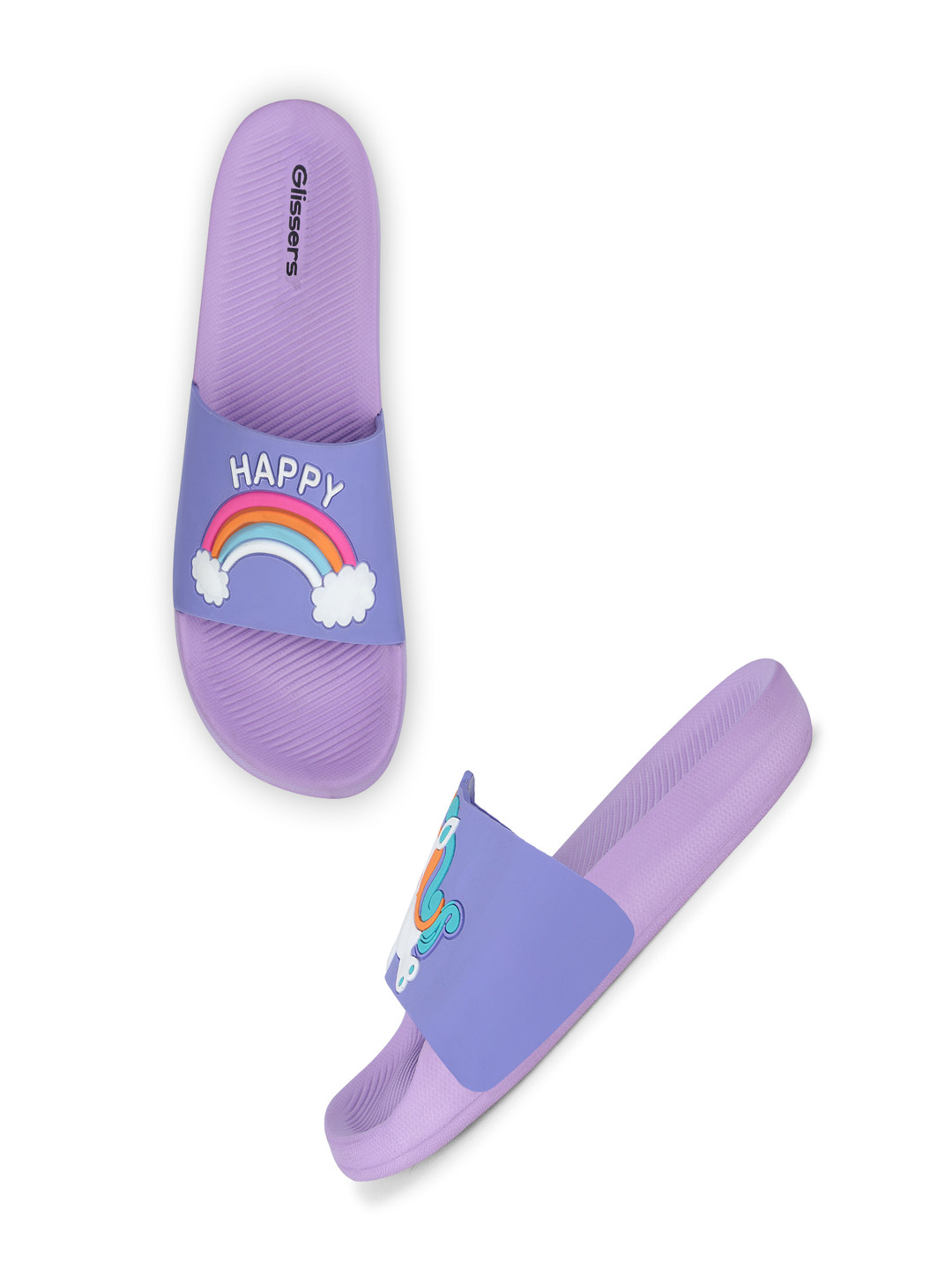 

GLISSERS Kids Printed Sliders, Purple