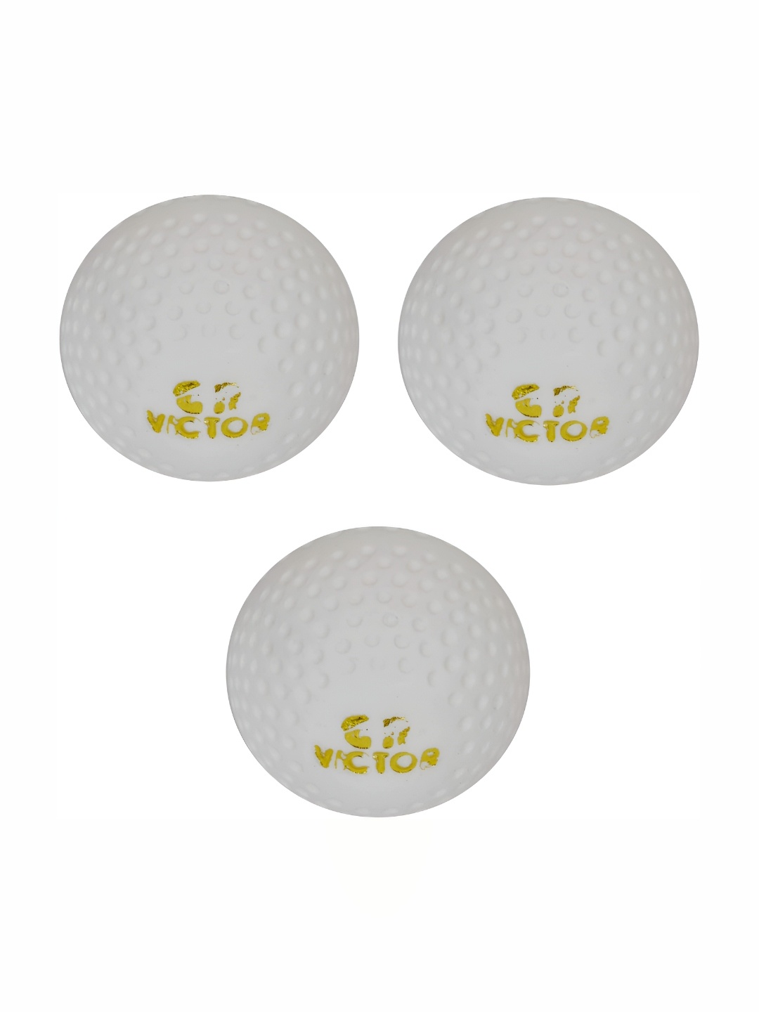 

HackerX 3-Pcs Pebble Trainy Sports Hockey Balls, White