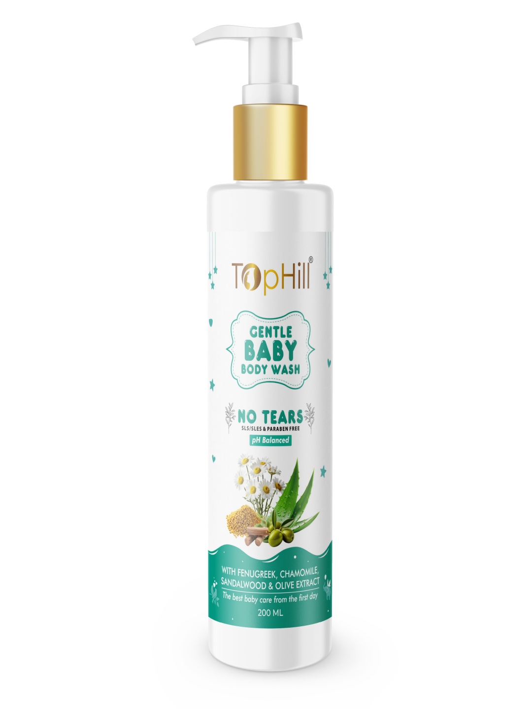

Tophill Gentle Baby Body Wash- 200 ml, White