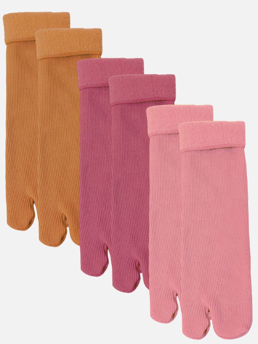 

StyFun Women Pack Of 3 Thermal Warm Winter Crew Socks, Mustard