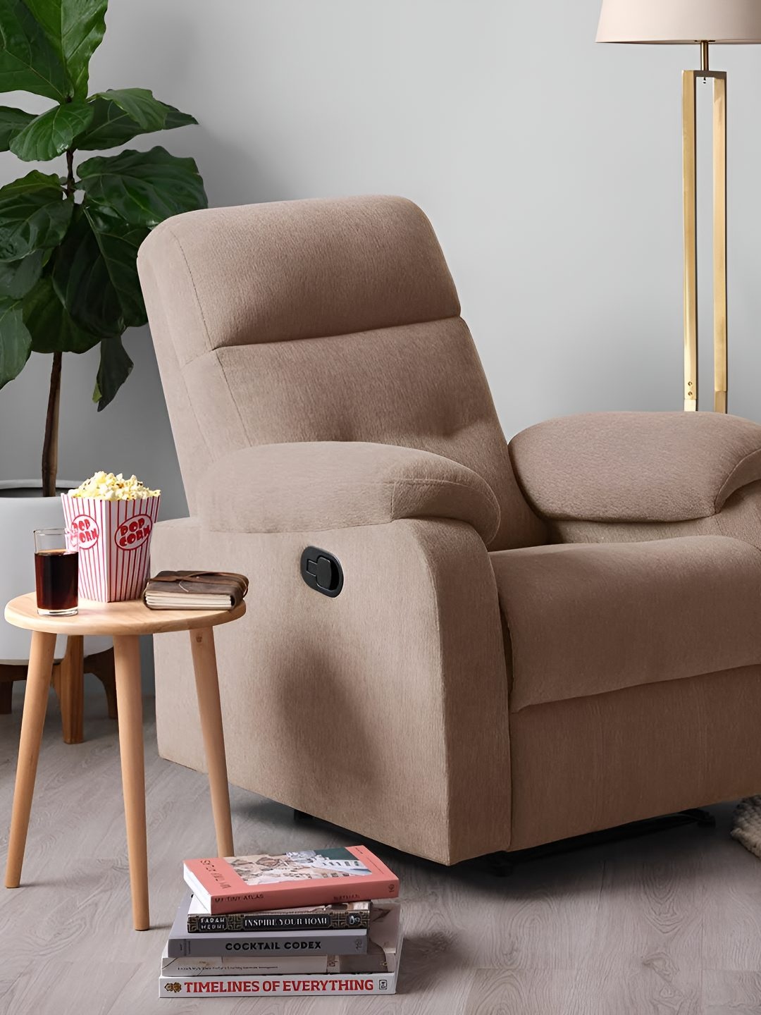 

Sleepyhead RX5 - Single Seater Fabric Recliner, Beige