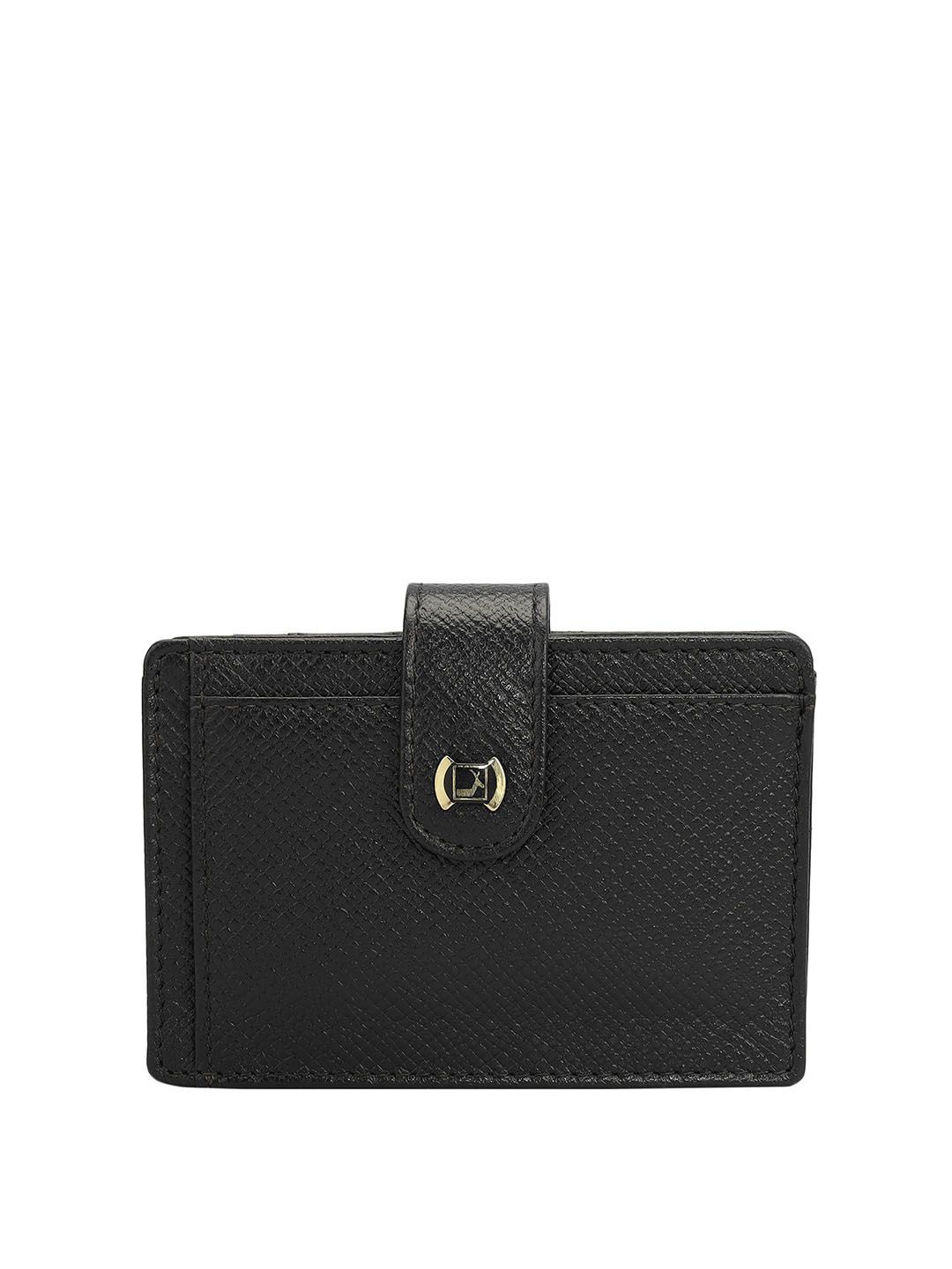 

Da Milano Unisex Leather Card Holder, Black
