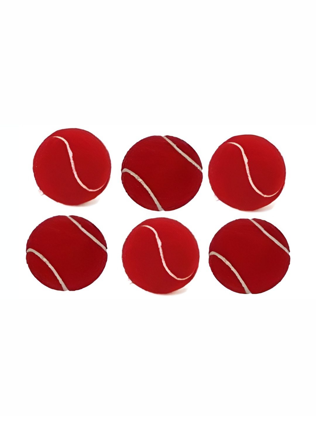 

HackerX 6-Pc Fuzzy Sports Tennis Balls, Red