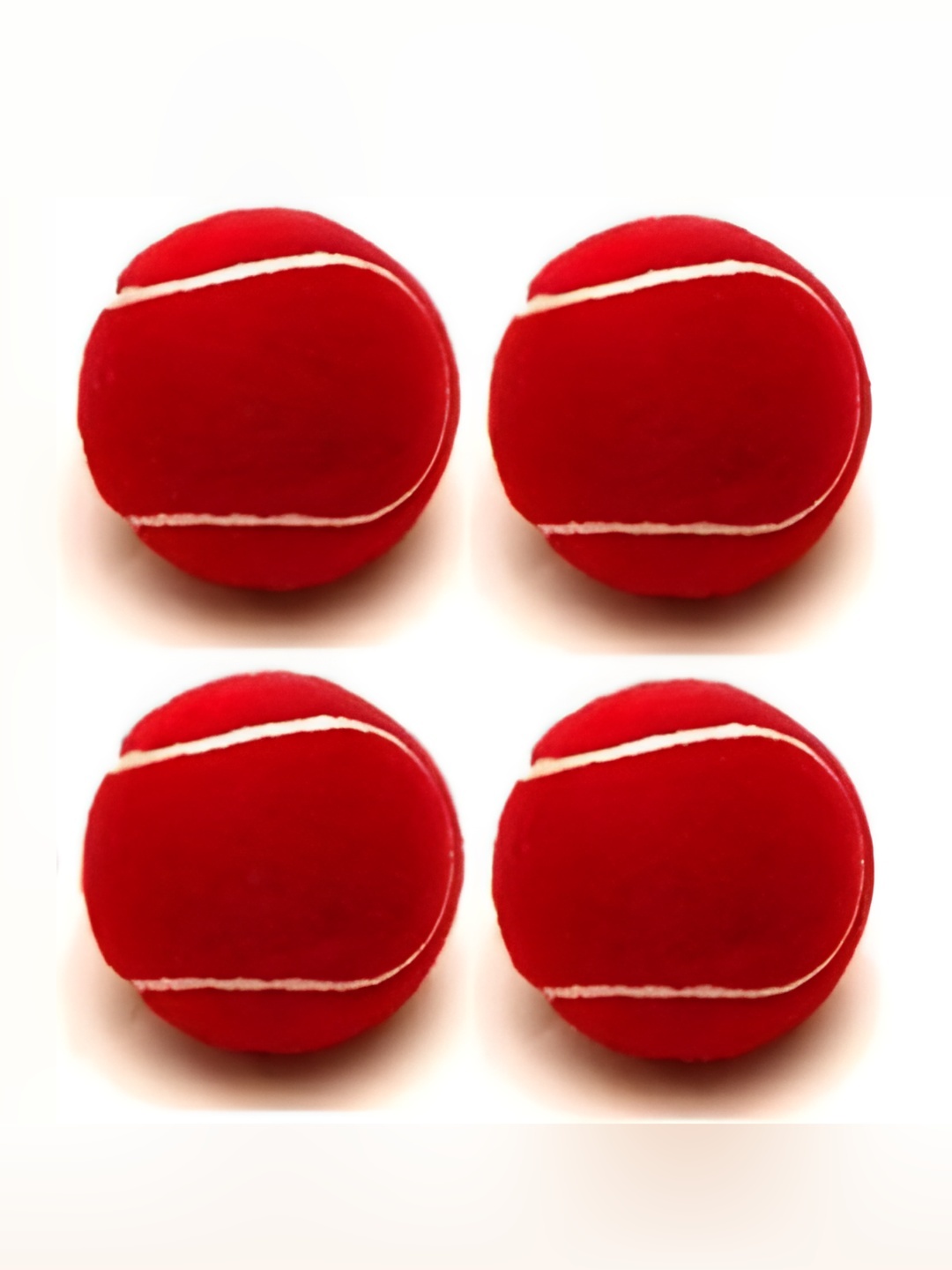 

HackerX 4-Pcs Smooth Trainy Sports Tennis Balls, Red