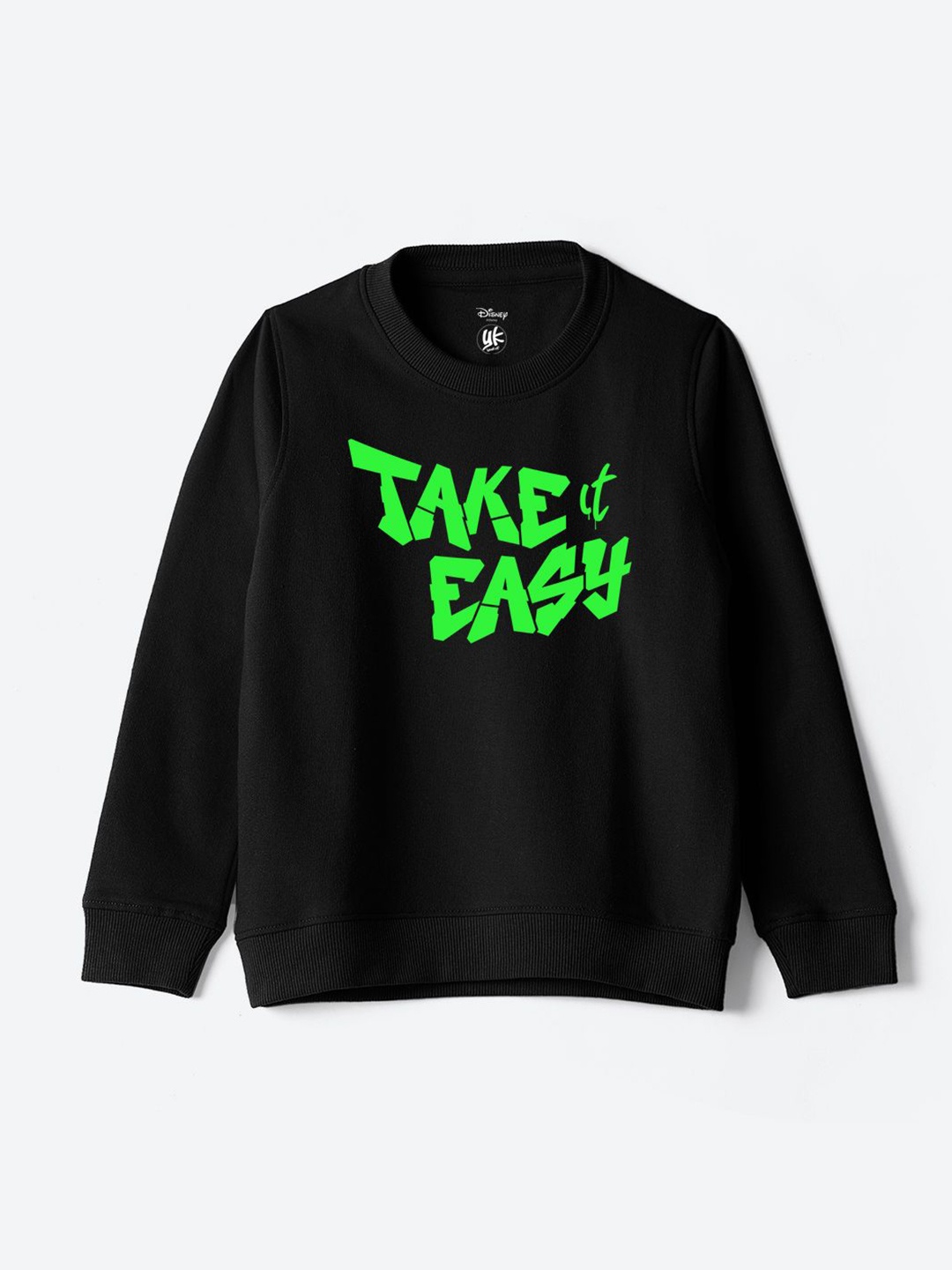 

YK Disney Boys Printed Glow In The Dark Sweatshirt, Black