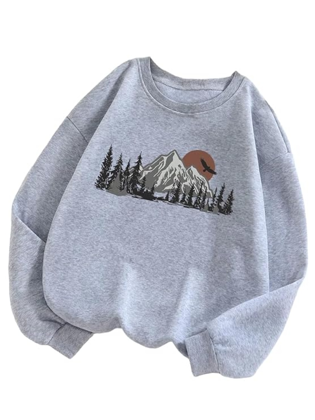 

KASHIAN Women Printed Sweatshirt, Grey