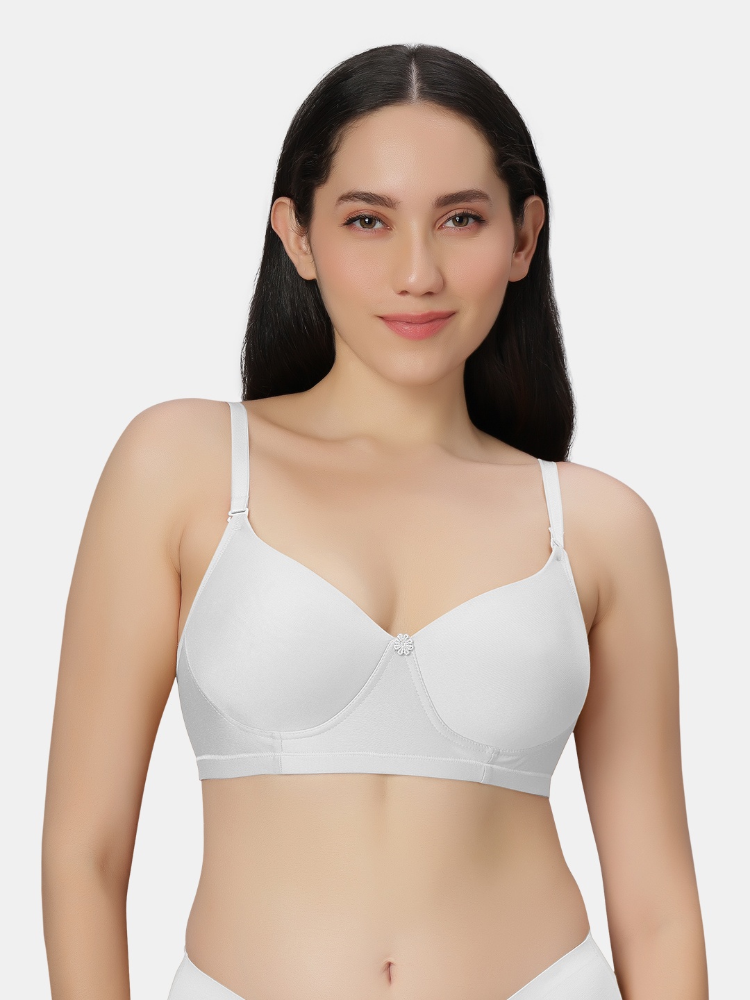 

Sonari Women Minimizer Medium Coverage Seamless Bra, White