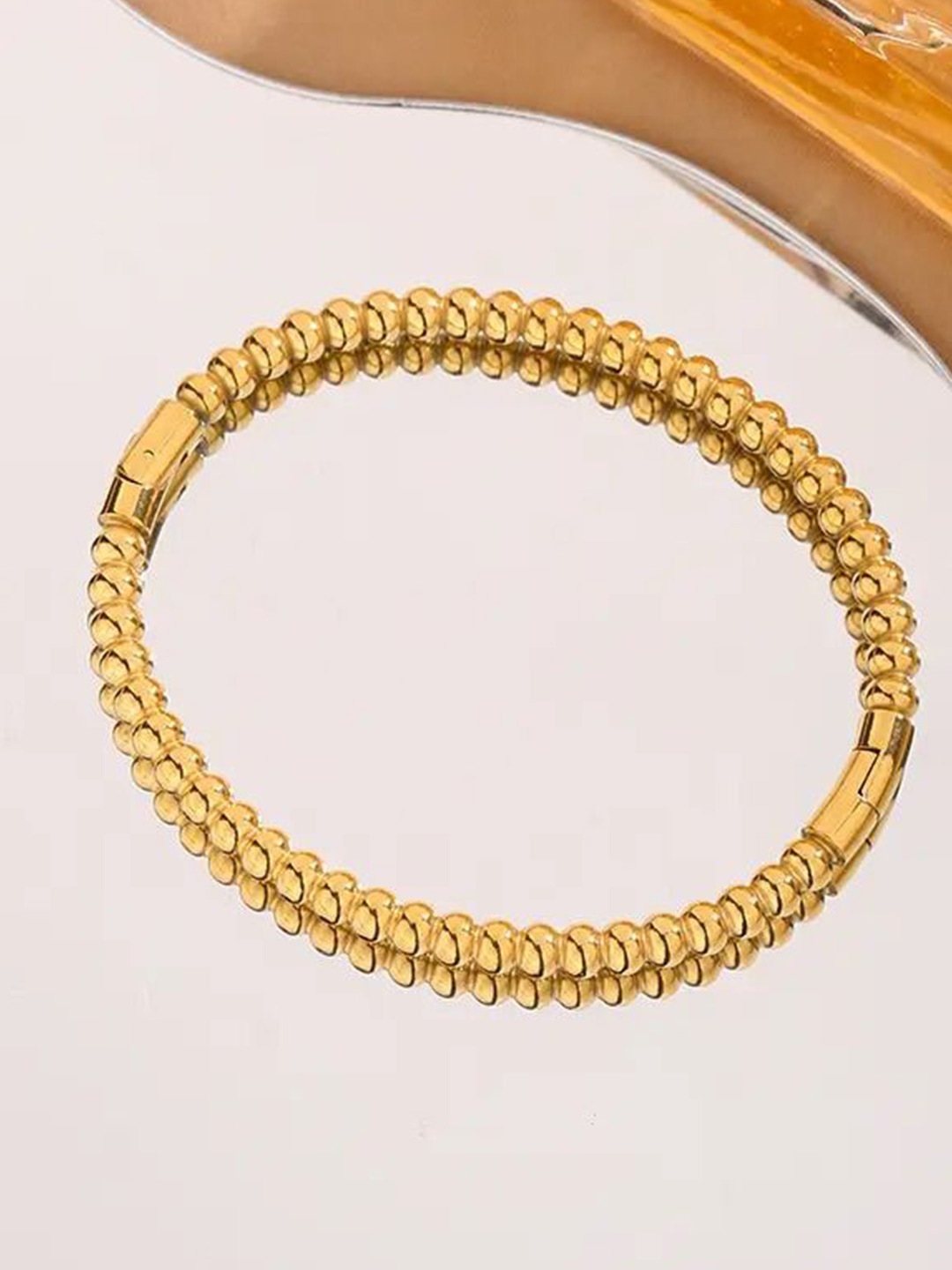 

DressBerry Gold-Plated Bangle-Style Bracelet