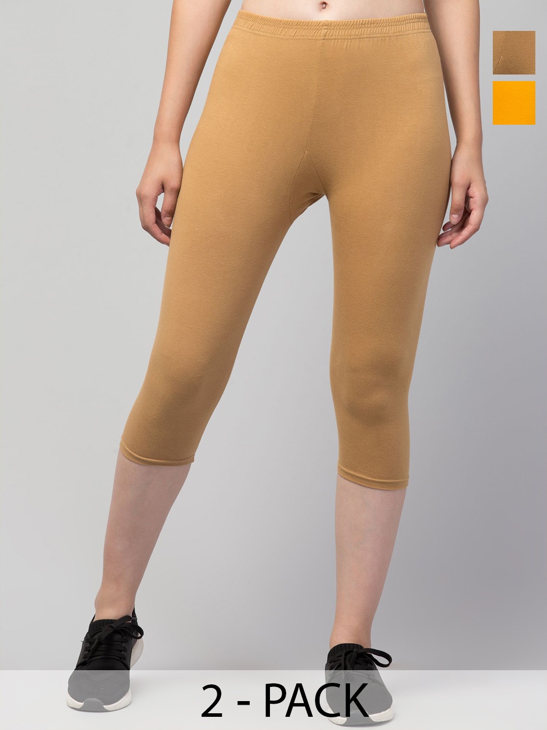 

CKARFE Women Capris, Beige