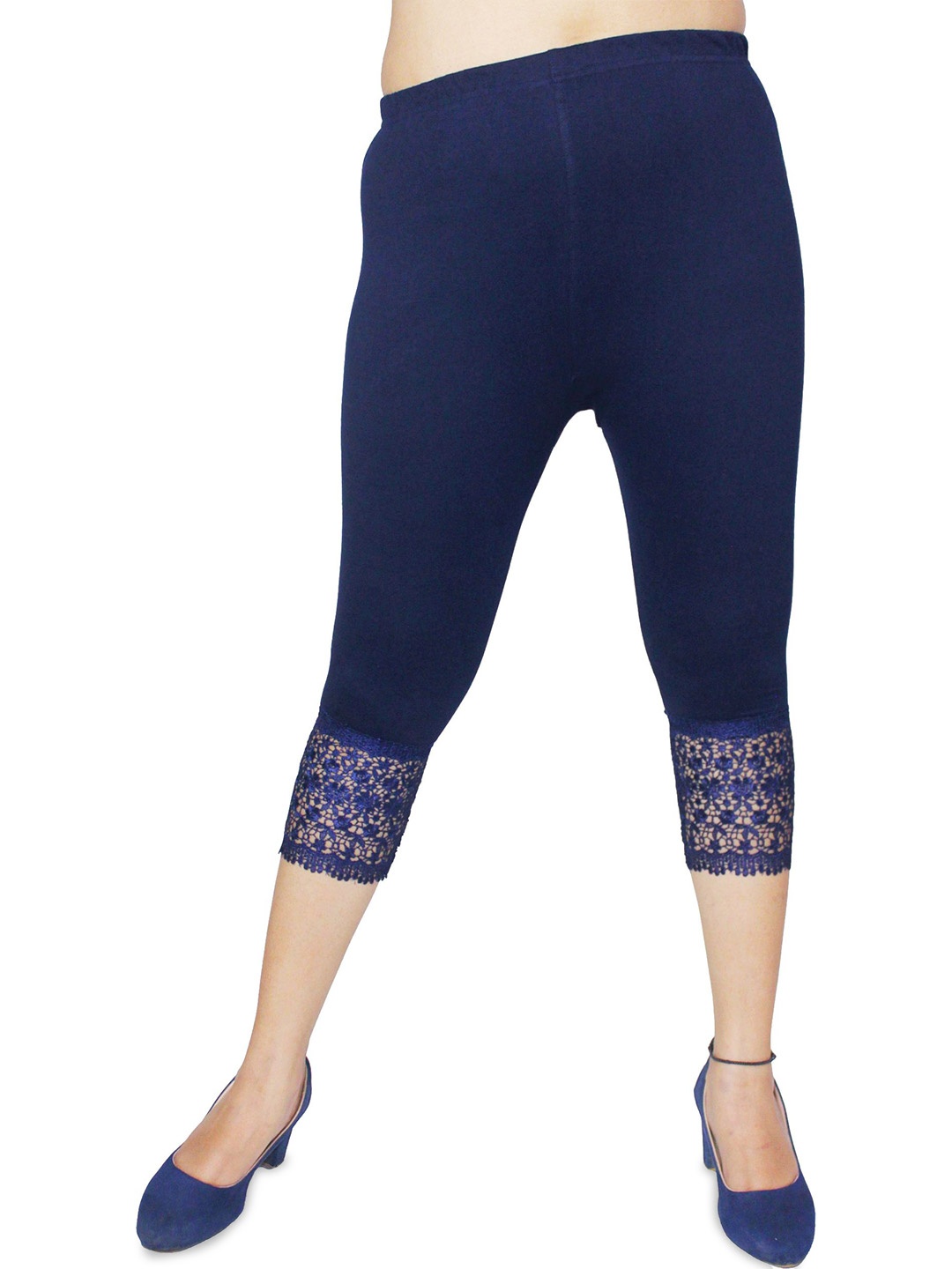 

PINK SHELL Women Capris, Navy blue