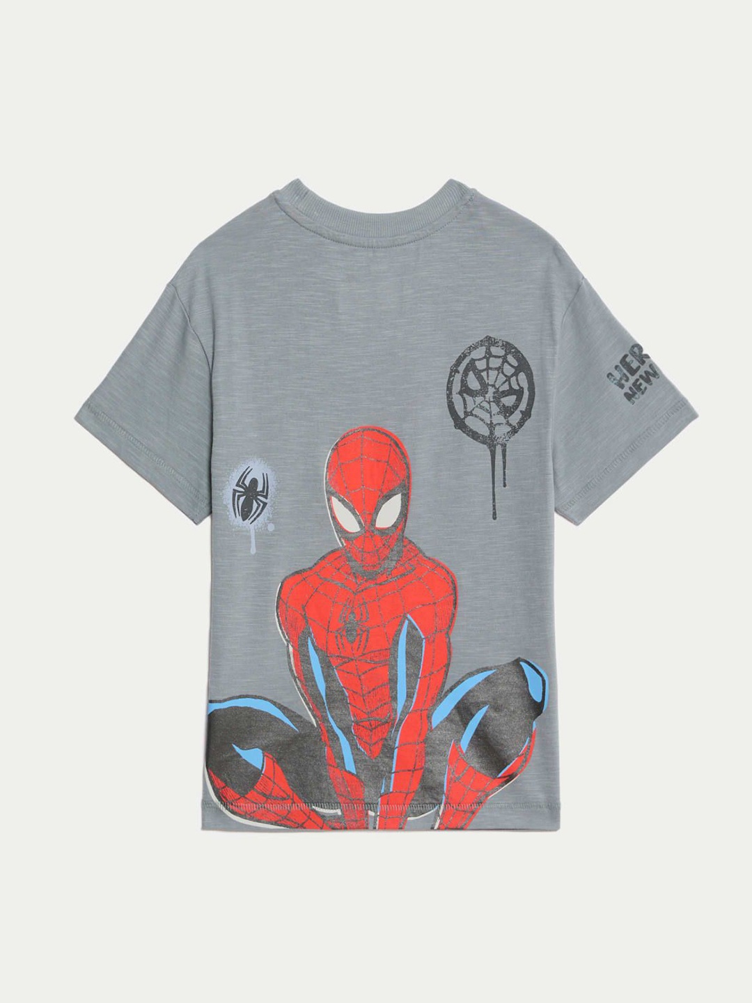 

Marks & Spencer Boys Printed Applique T-shirt, Grey
