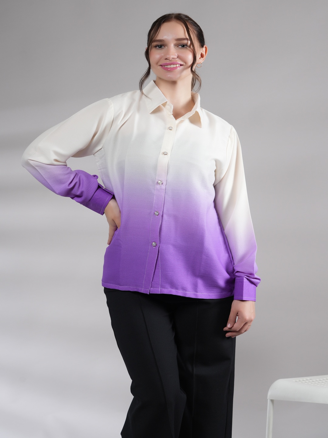 

NEYSA Women Opaque Casual Shirt, Purple