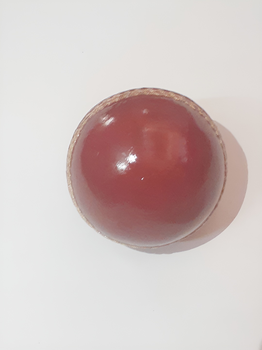

HackerX Leather Sports Cricket Ball, Red